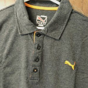 Puma Polo Shirt - Color: Grey - Size: Men XL